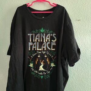 Womens Disney Black Tiana's Palace Tee